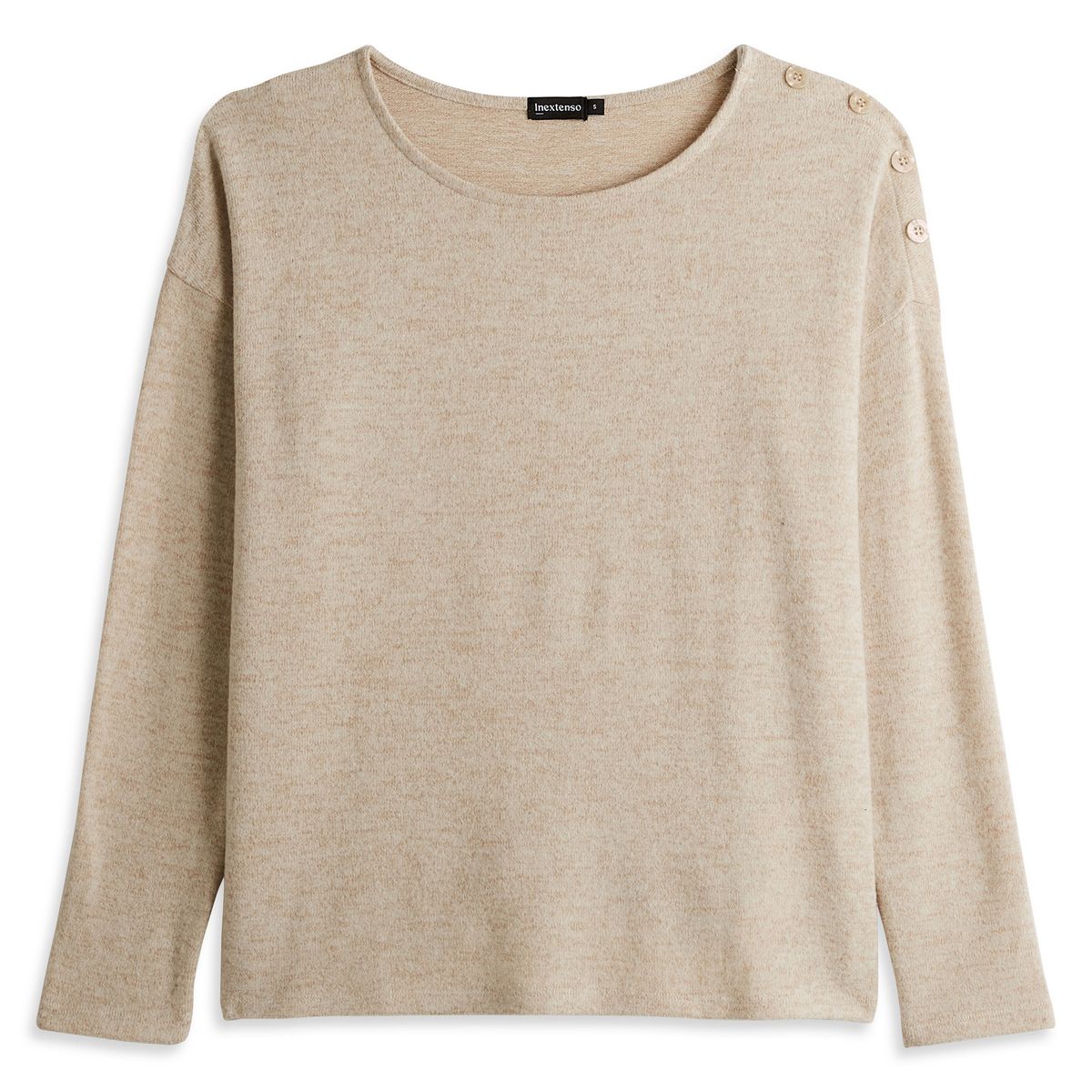 INEXTENSO T-shirt beige femme