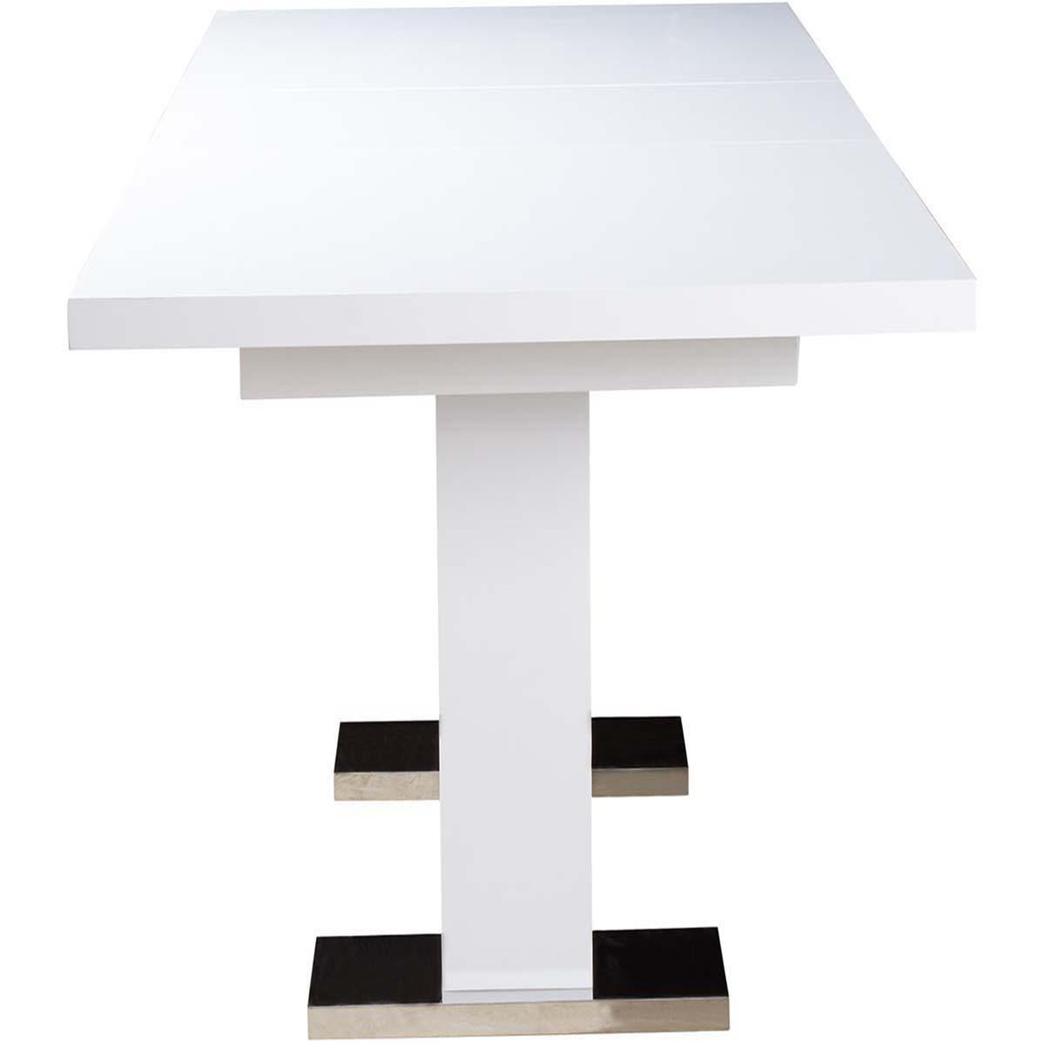 Voir la diapositive 3 : Habitat et Jardin Table repas extensible  toda  - 140/180 x 90 x 77 cm - blanc
