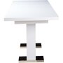 Voir la diapositive 3 : Habitat et Jardin Table repas extensible  Toda  - 140/180 x 90 x 77 cm - Blanc