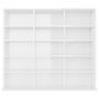 Voir la diapositive 4 : VIDAXL Armoire a CD Blanc brillant 102x23x89,5 cm Bois d'ingenierie