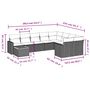 Voir la diapositive 6 : VIDAXL Salon de jardin avec coussins 10 pcs gris resine tressee