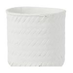Paris Prix Cache Pot en Ciment  Tissage  25cm Blanc