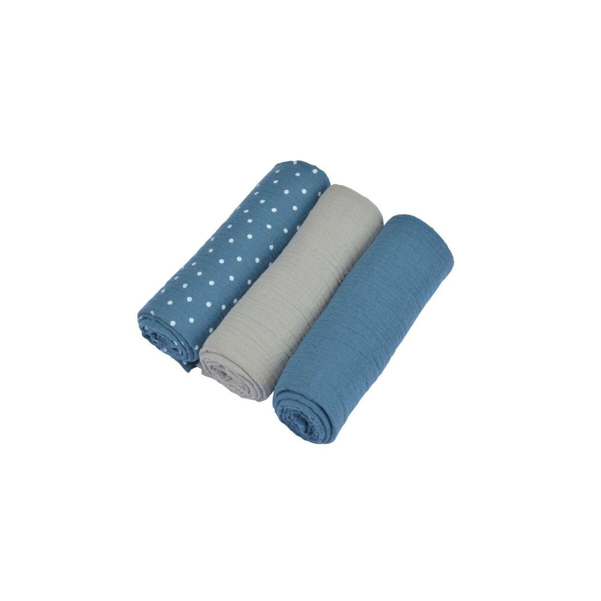 BEBE DOUCEUR Lot de 3 langes en gaze de coton