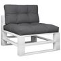 Voir la diapositive 3 : VIDAXL Coussins de palette lot de 2 anthracite tissu