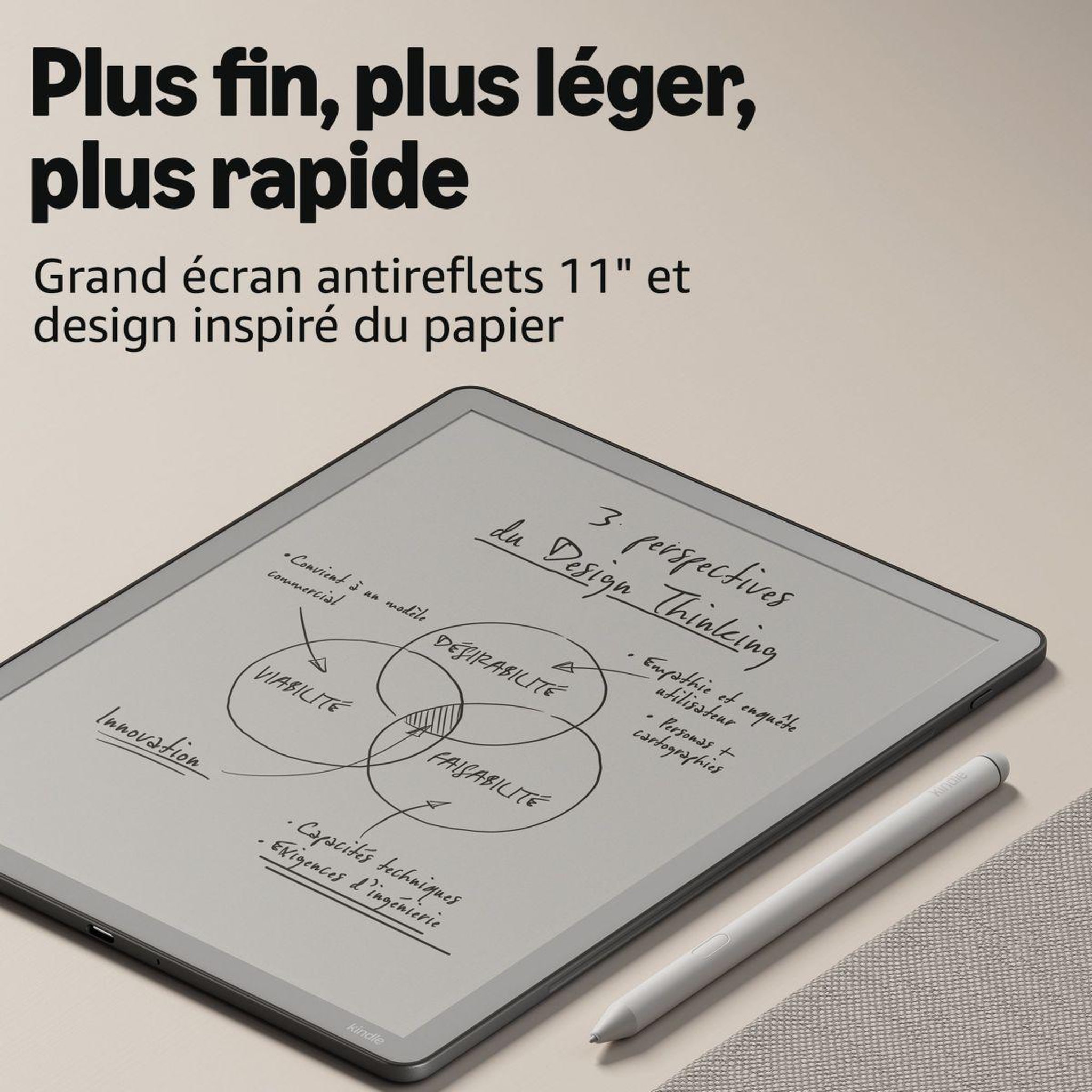 Voir la diapositive 3 : AMAZON Bloc-notes numérique kindle scribe 16go 2026 graphite