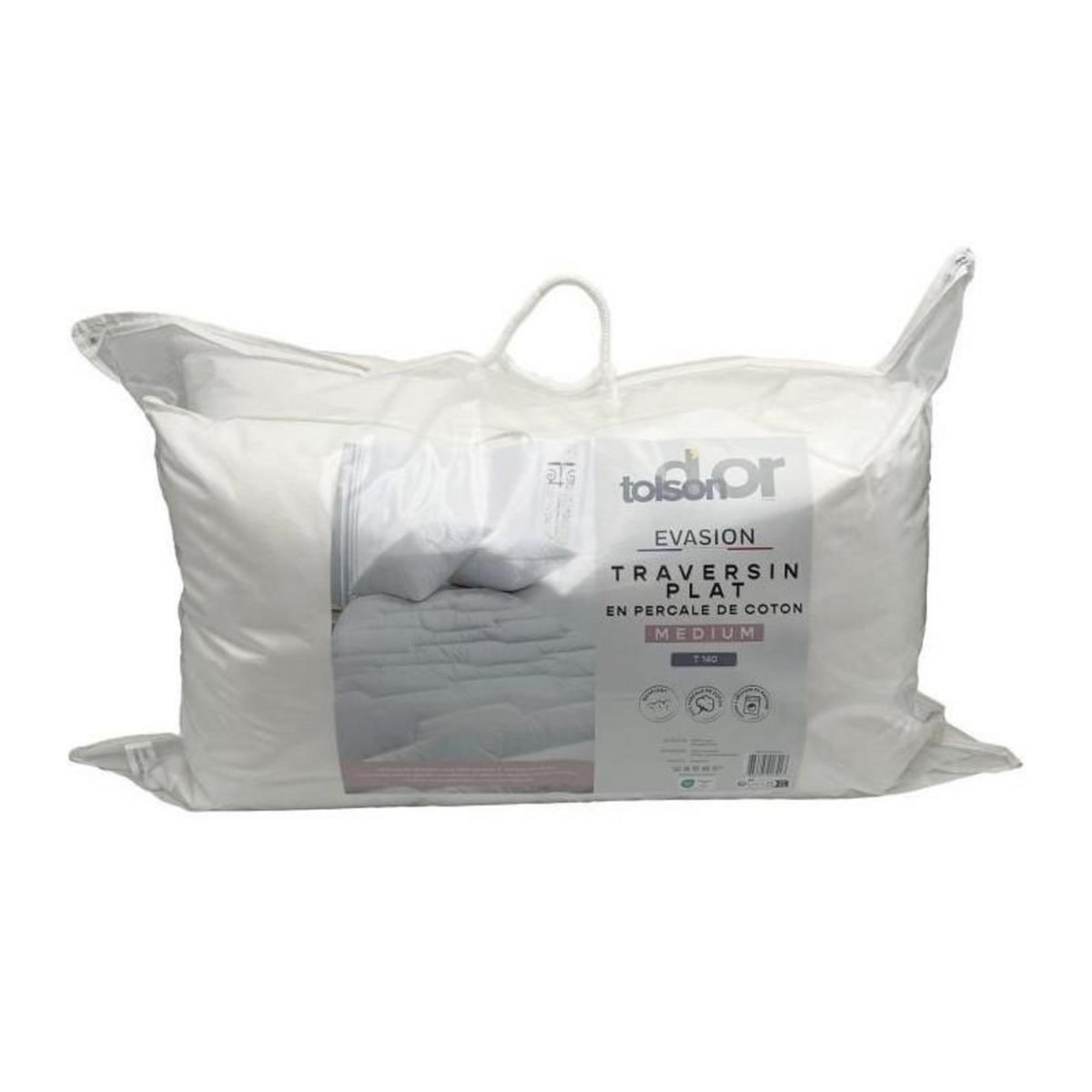 Toison d'or TOISON D'OR - Oreiller - Evasion - Confort médium - 50x70 cm - Blanc