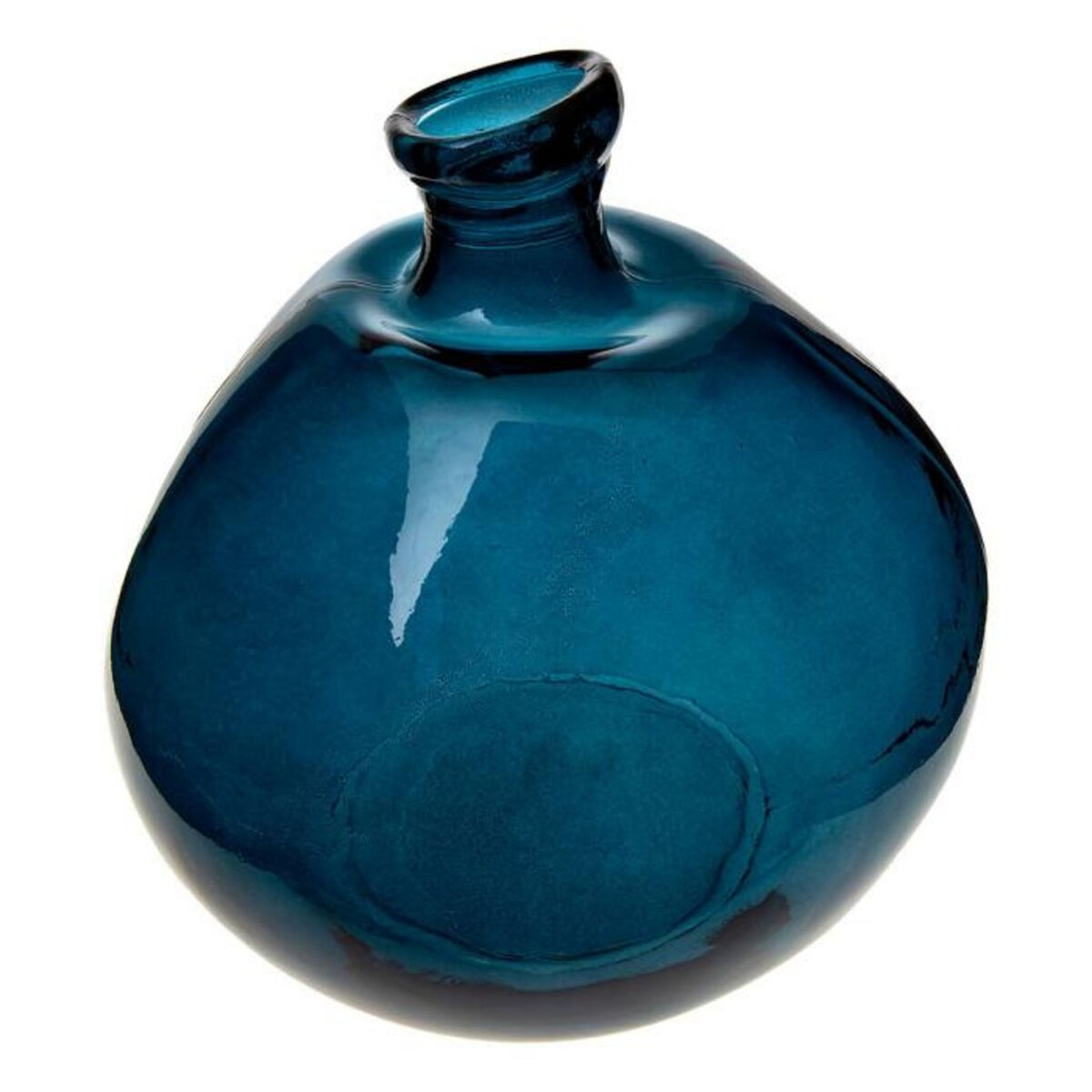 ATMOSPHERA Vase Rond en Verre Recyclé  Ballon  33cm Orage