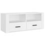 Voir la diapositive 2 : VIDAXL Meuble TV Blanc 100x35x40 cm Bois d'ingenierie