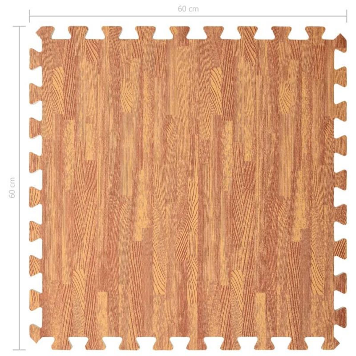 VIDAXL Tapis de sol 24 pcs Grain de bois 8,64㎡ Mousse EVA