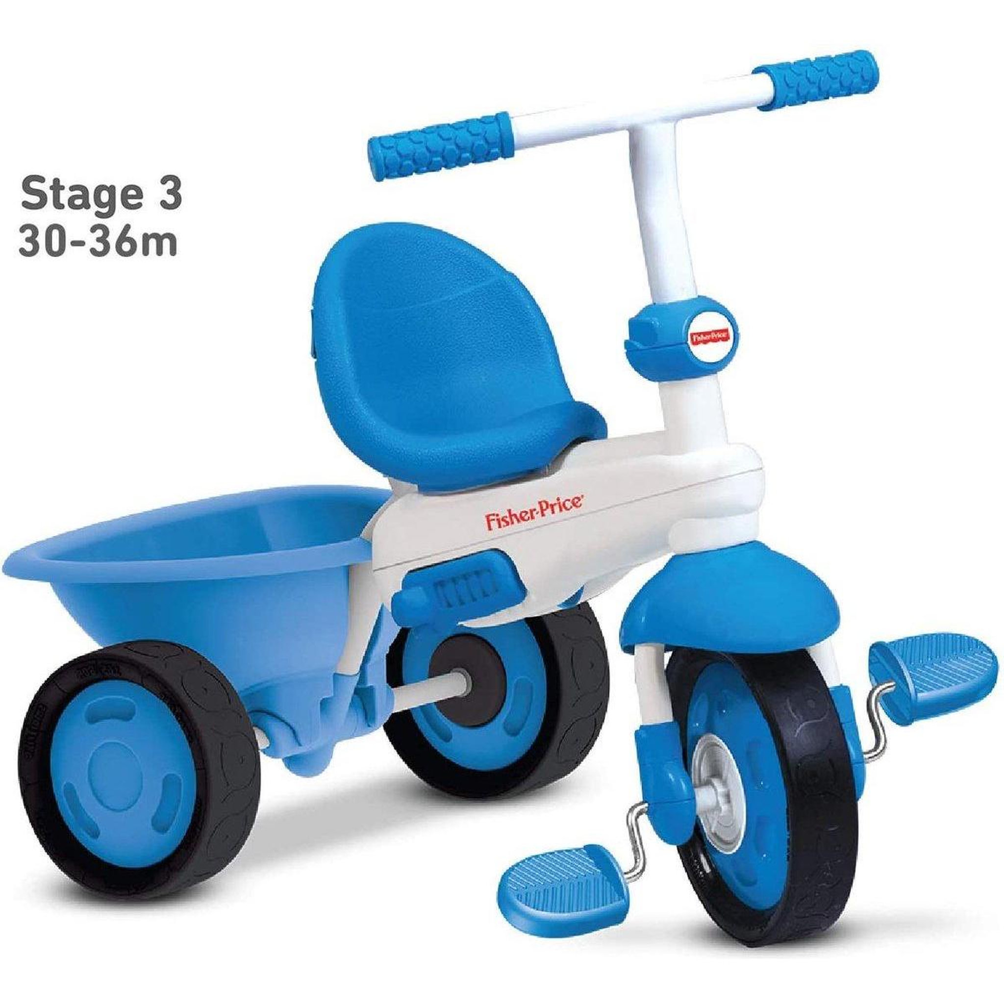 Voir la diapositive 3 : SMARTRIKE Tricycle Elite blanc - bleu