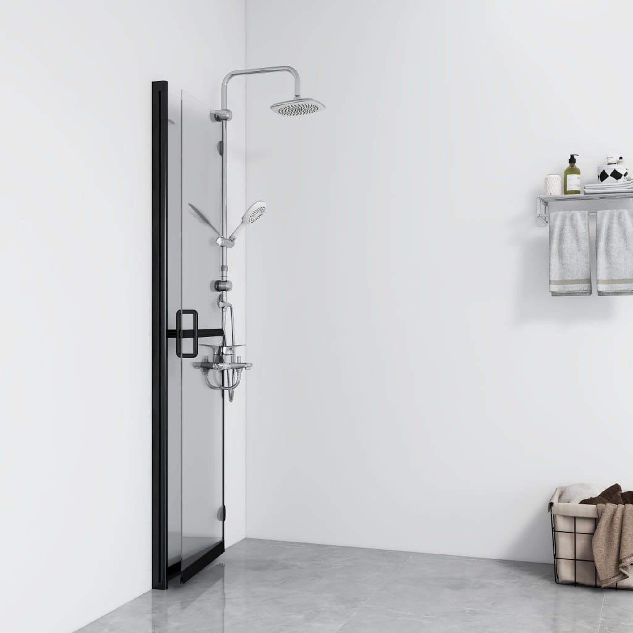 Voir la diapositive 3 : VIDAXL Paroi de douche pliable Verre ESG transparent 80x190 cm