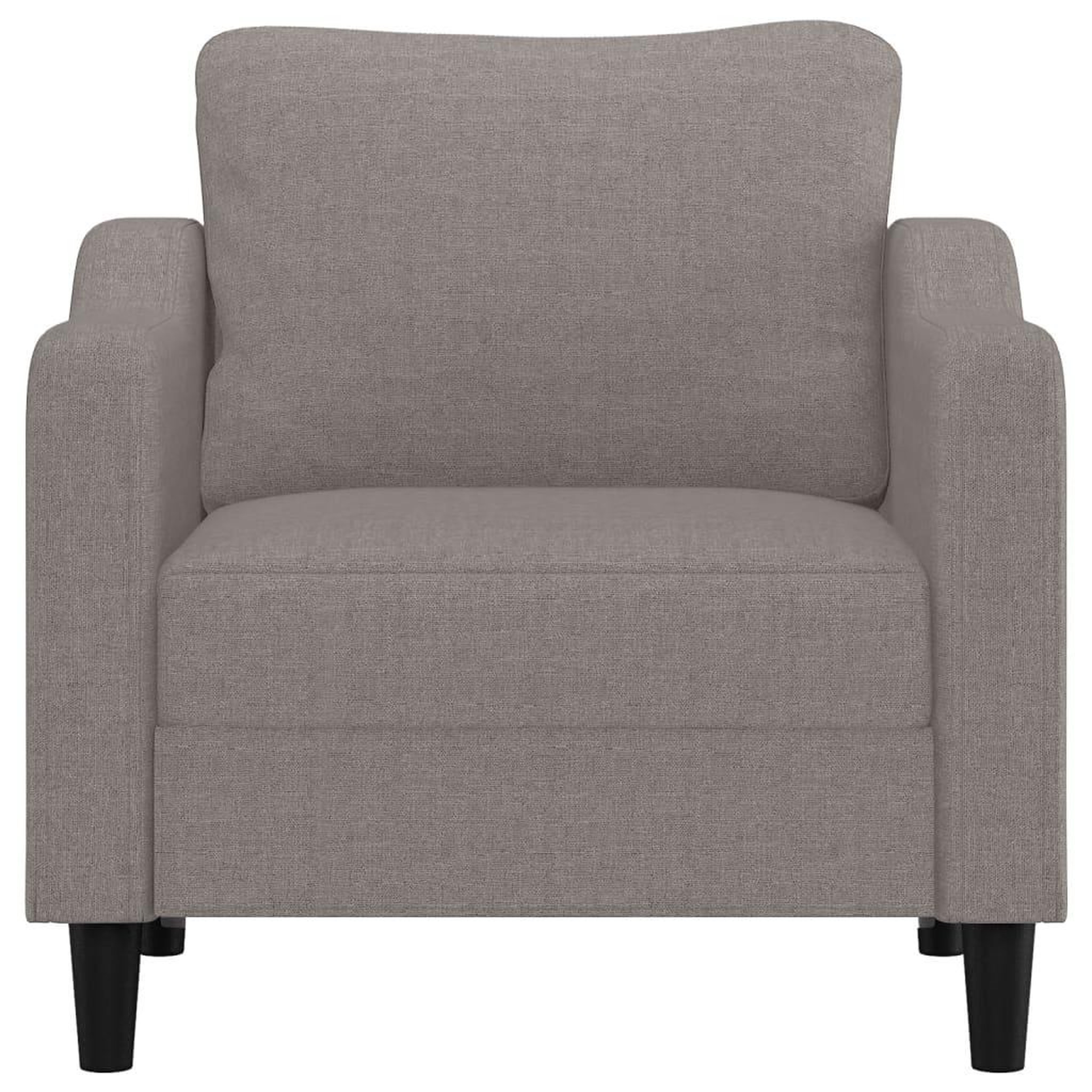 Voir la diapositive 3 : VIDAXL Fauteuil Taupe 60 cm Tissu