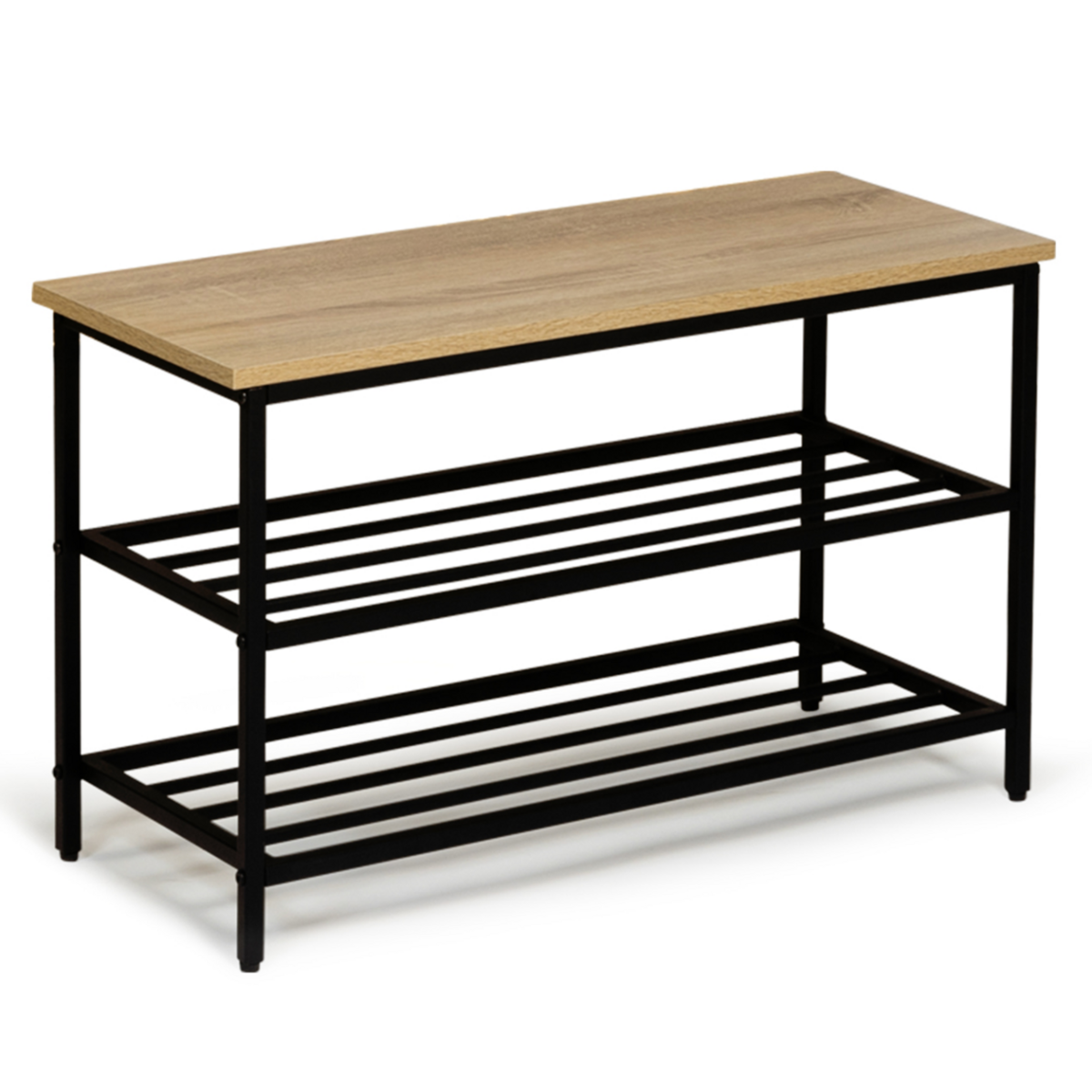 ID MARKET Banc d'entrée chaussures DETROIT design industriel