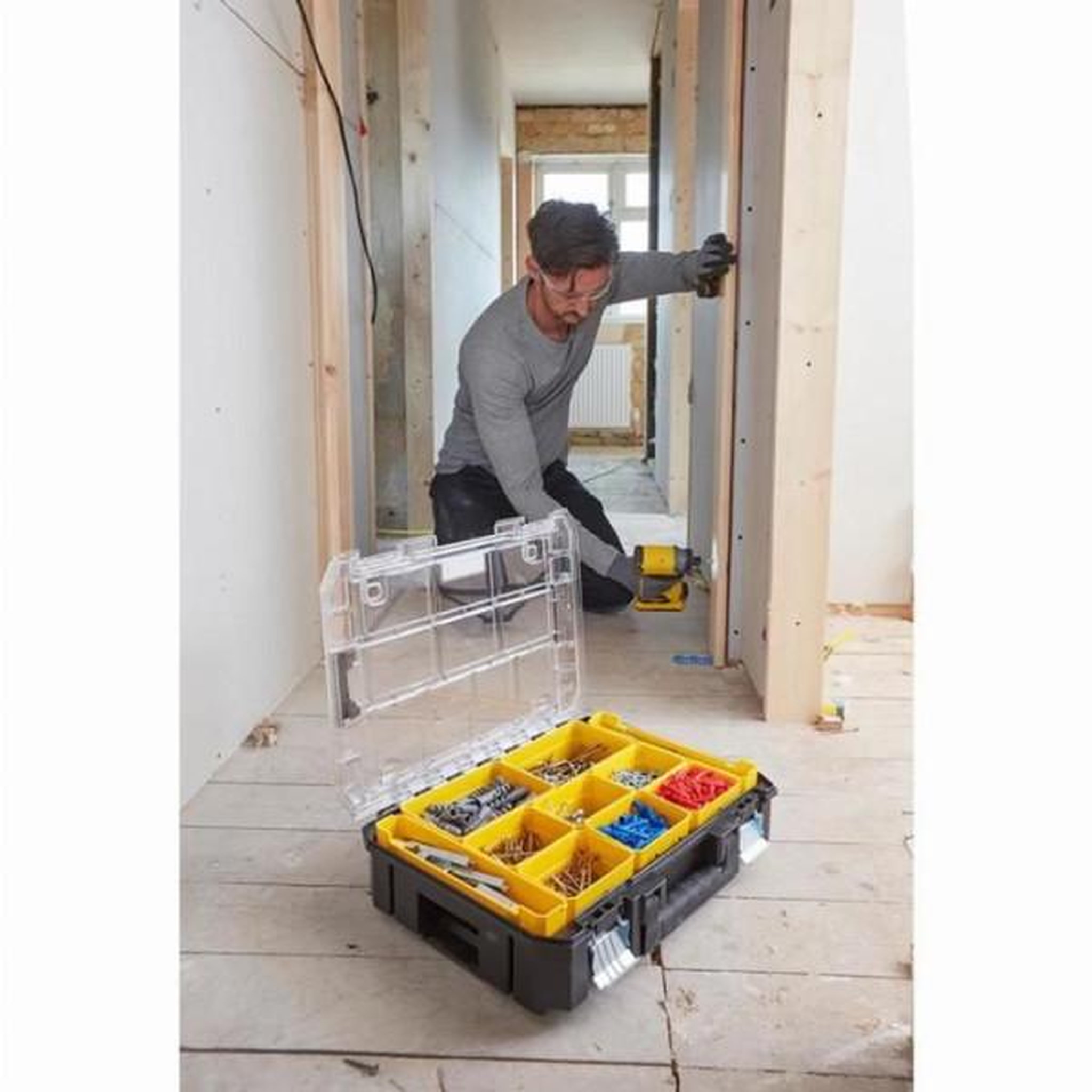 Voir la diapositive 3 : Stanley Organiseur grande capacité stanley fatmax tstak - fmst82967-1 - 10 compartiments amovibles - noir