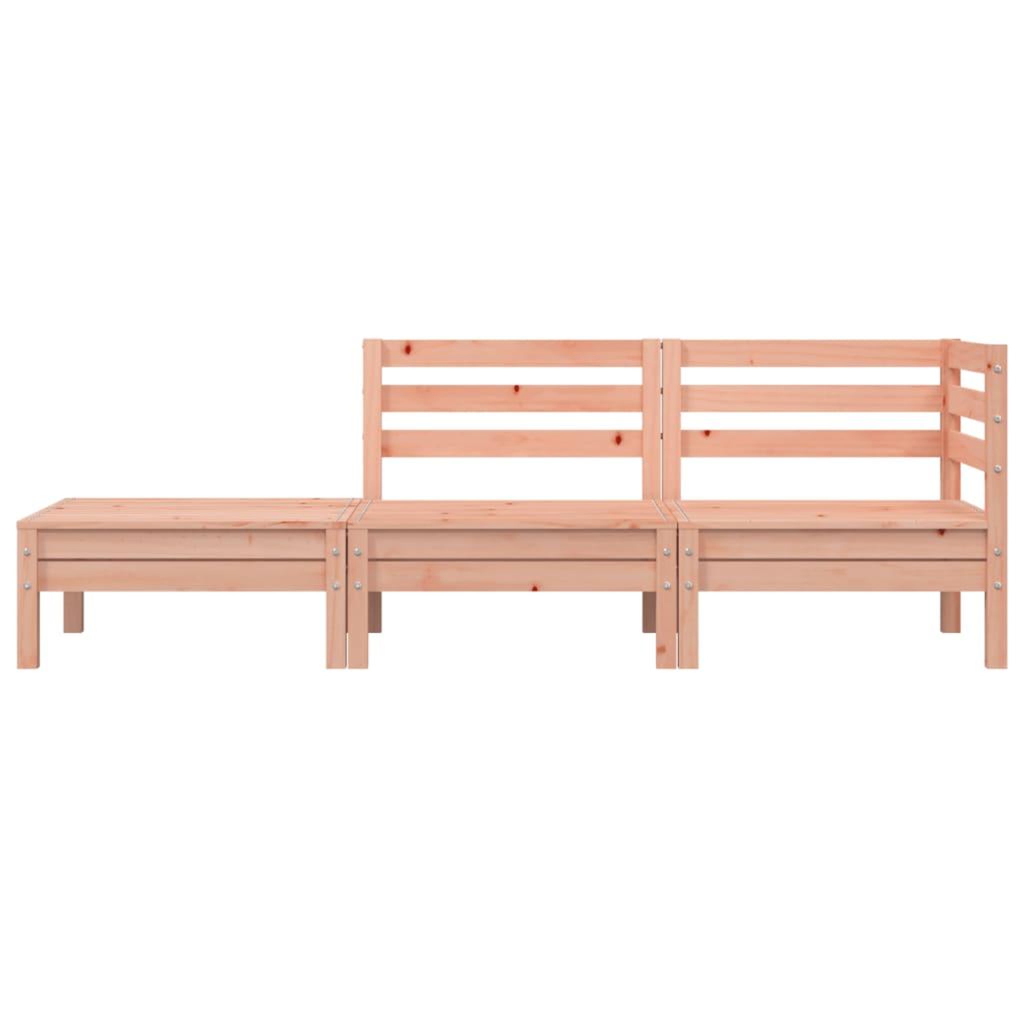 Voir la diapositive 4 : VIDAXL Canape de jardin 3 places bois massif de douglas