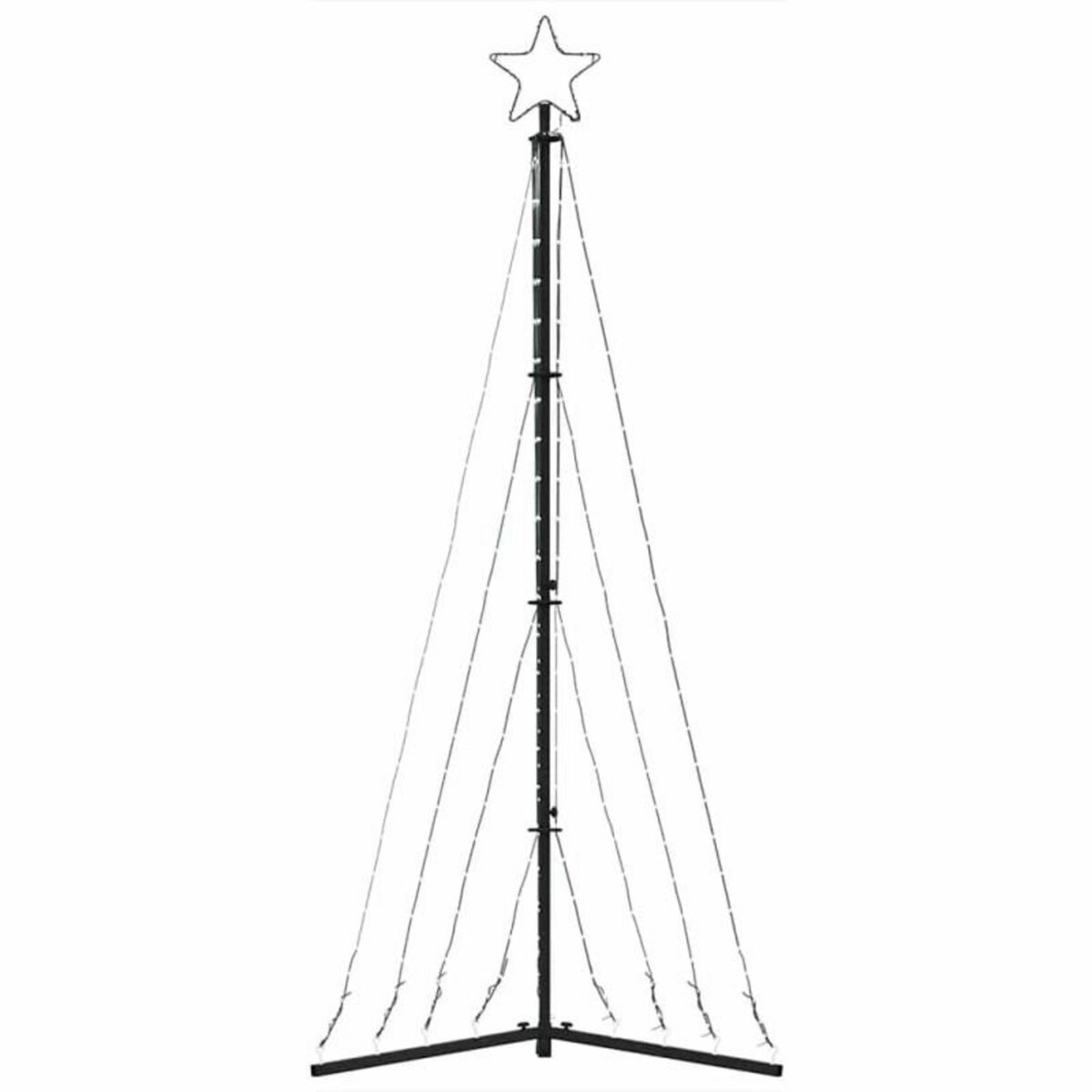 VIDAXL Guirlande de sapin de Noël 339 LED blanc froid 182 cm