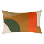 ATMOSPHERA Coussin Déco Brodé  Hary  30x50cm Caramel
