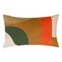 Voir la diapositive 1 : ATMOSPHERA Coussin Déco Brodé  Hary  30x50cm Caramel