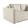 Voir la diapositive 6 : BEST MOBILIER Topaze - canapé droit 2 places - en tissu velours relief