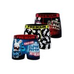 FREEGUN Lot de 3 boxers enfant Lapins Crétins. Coloris disponibles : Bleu