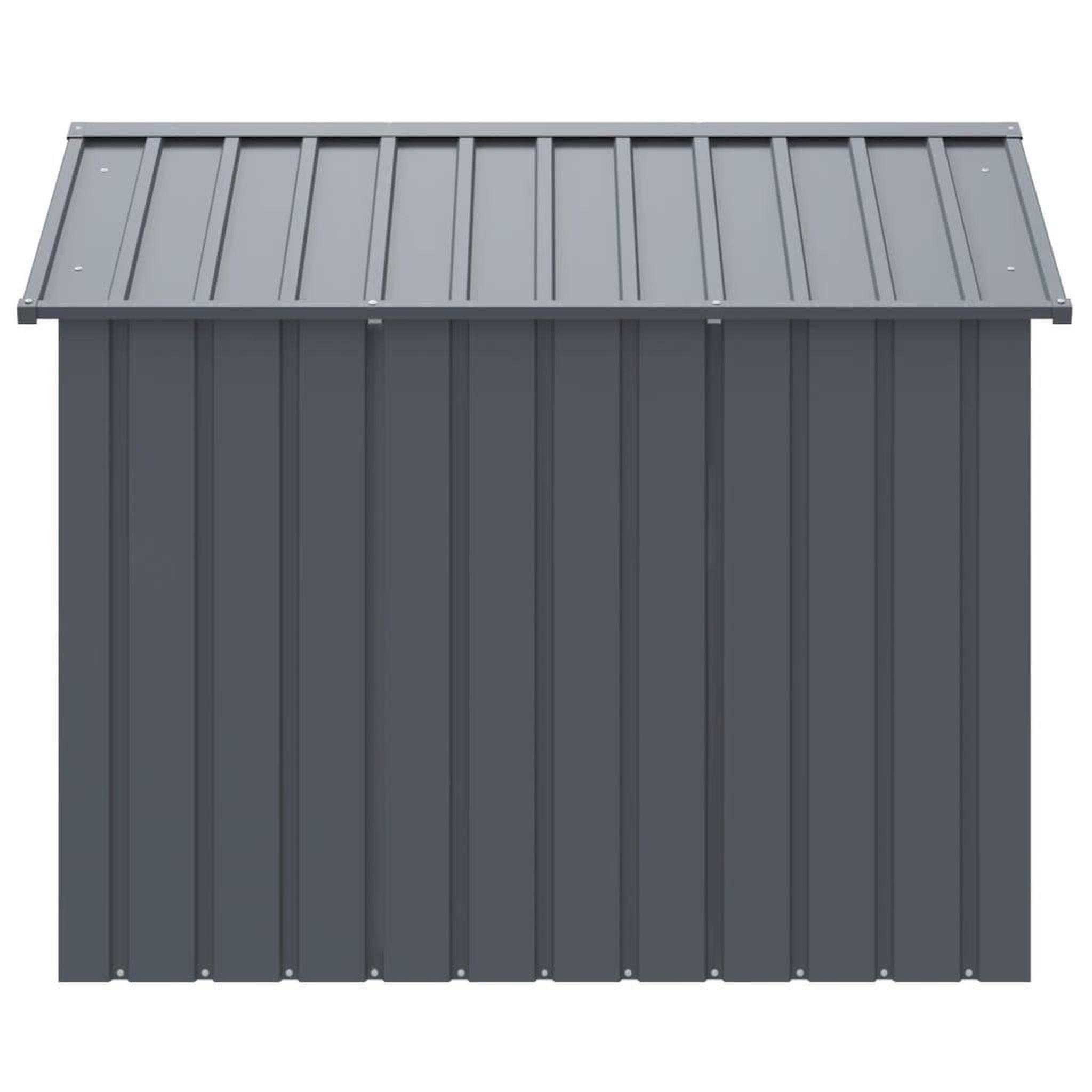 Voir la diapositive 4 : VIDAXL Niche pour chien avec toit anthracite acier galvanise