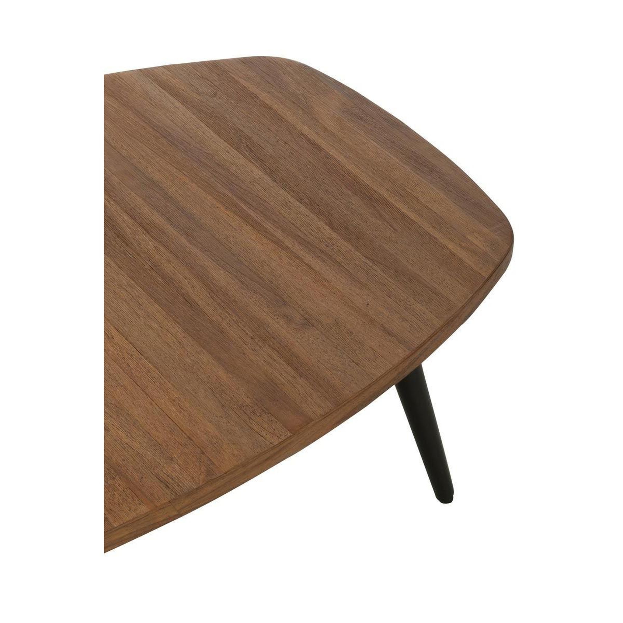 Voir la diapositive 5 : J-LINE Table basse en bois  teck  120cm naturel