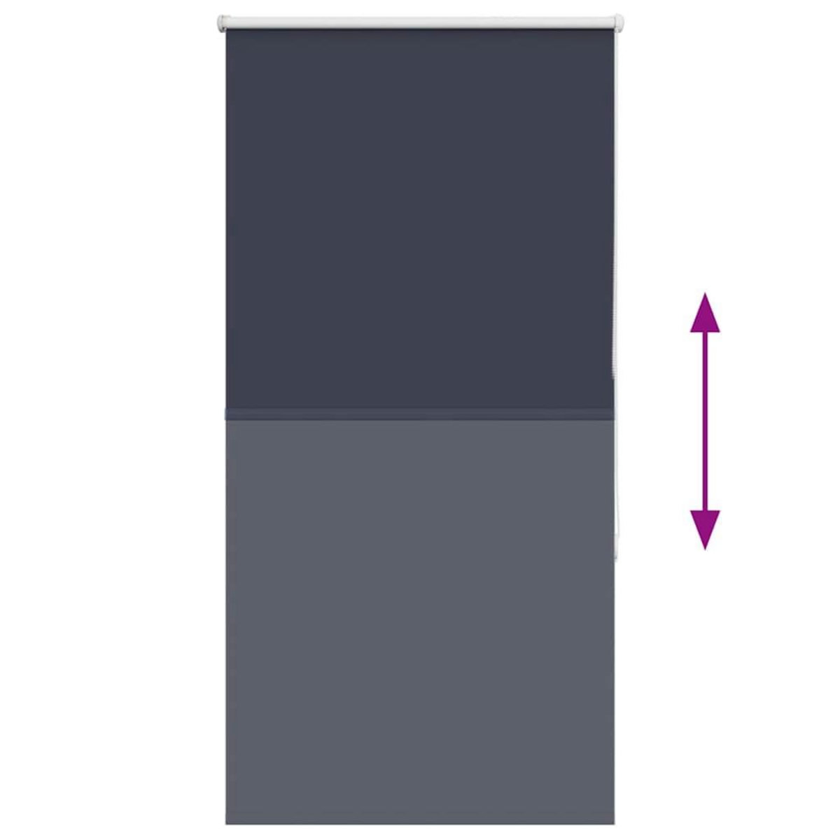 VIDAXL Store enrouleur occultant largeur du tissu 65,7 cm polyester