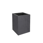 Eda Pot de fleurs carré Basalt Up 29,5 x 29,5 cm - 21 L - Gris anthracite - Eda