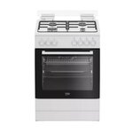 Beko Cuisinière gaz 72l 4 feux blanc - FBE62011WC