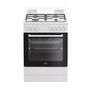 Voir la diapositive 1 : Beko Cuisinière gaz 72l 4 feux blanc - FBE62011WC