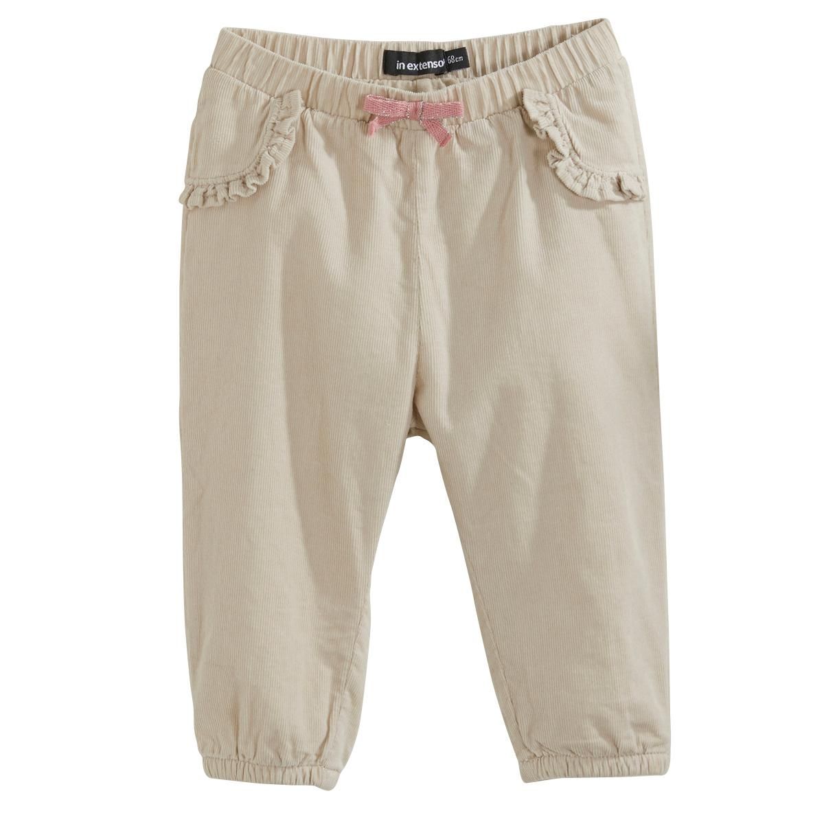 IN EXTENSO Pantalon velours bébé fille