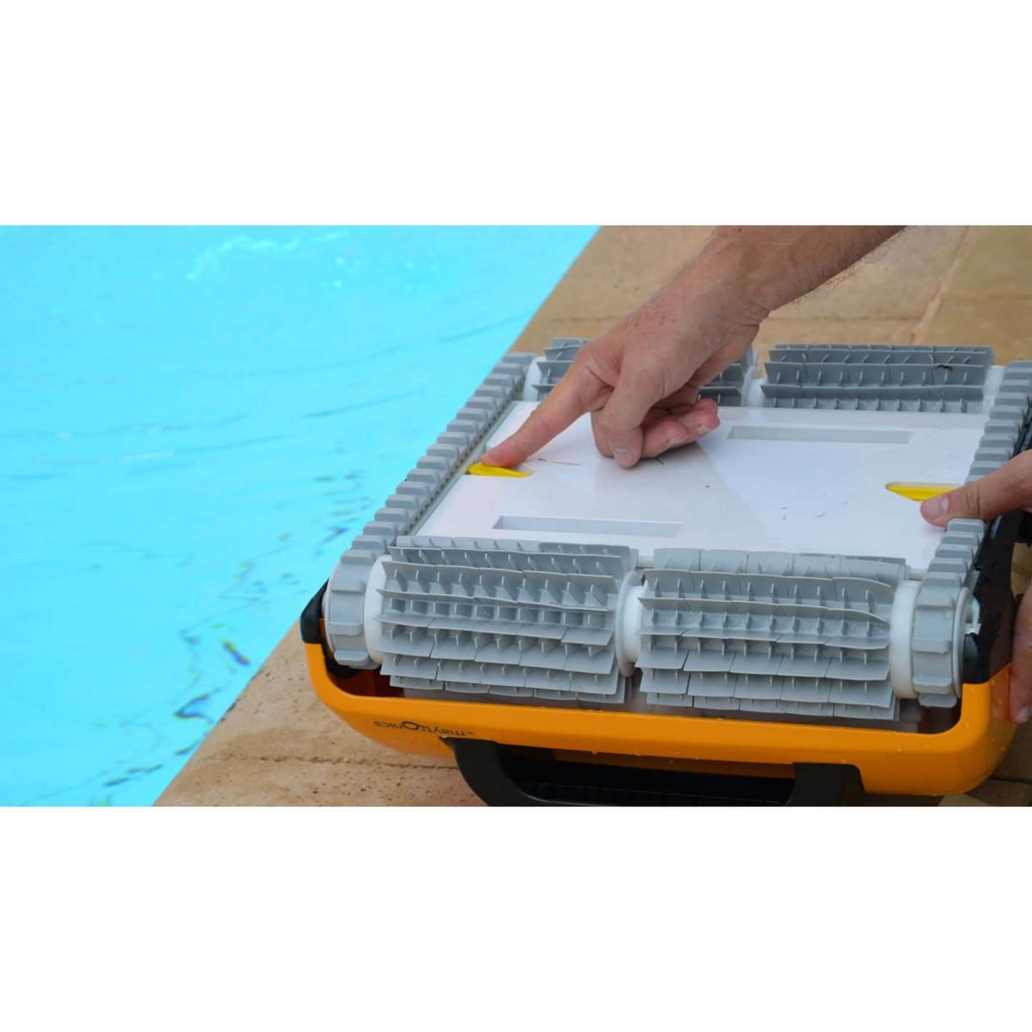 Voir la diapositive 3 : Dolphin Robot electrique de piscine professionnel 15m - WAVE 20