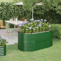 Voir la diapositive 1 : VIDAXL Lit sureleve de jardin Acier enduit de poudre 152x80x68 cm Vert