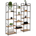 ID MARKET Étagère bibliothèque trio 5 niveaux DETROIT design industriel 170 cm