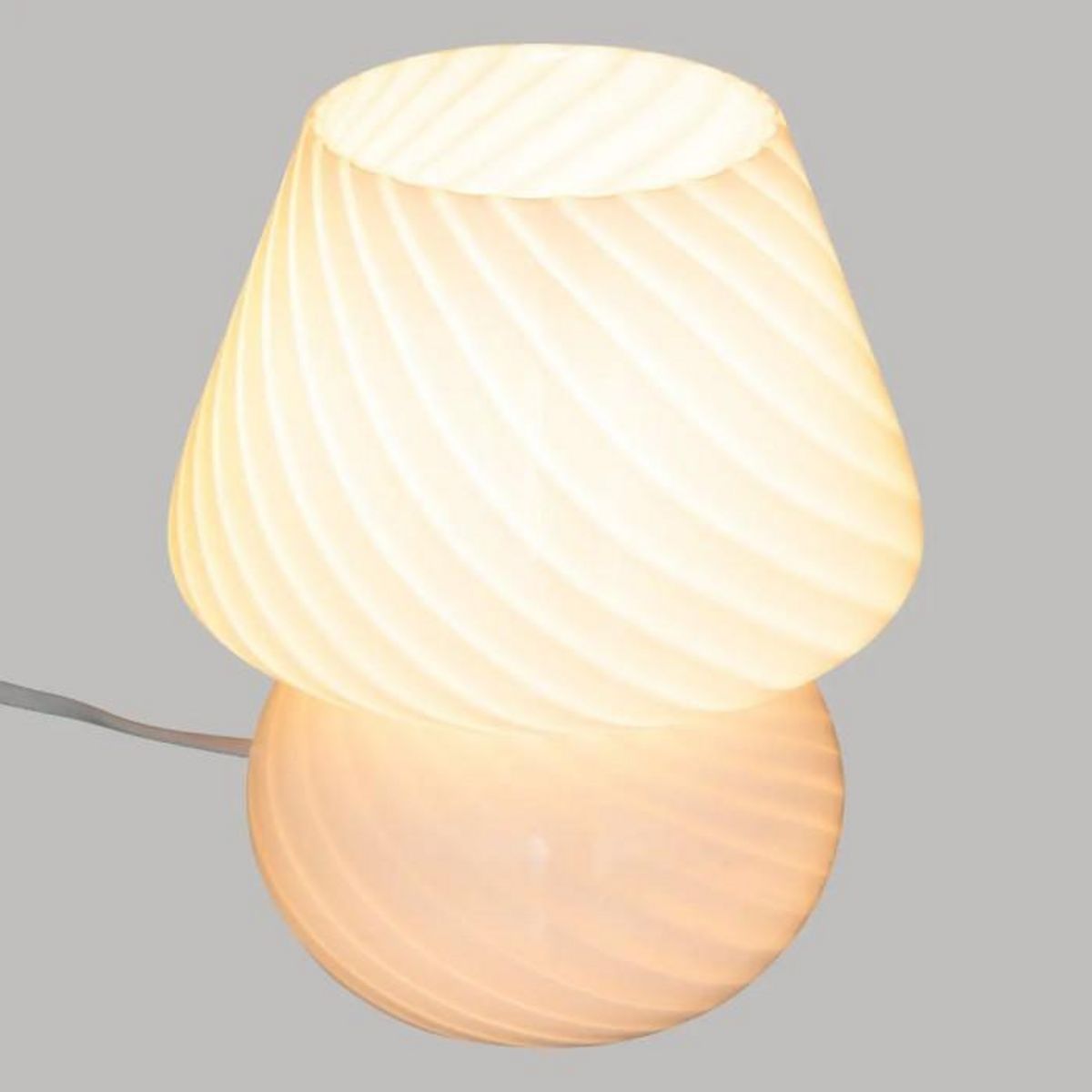 ATMOSPHERA Lampe à Poser en Verre  Cara  18cm Blanc