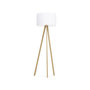 Voir la diapositive 2 : Paris Prix Lampadaire Trépied  Fidelio  159cm Naturel & Blanc