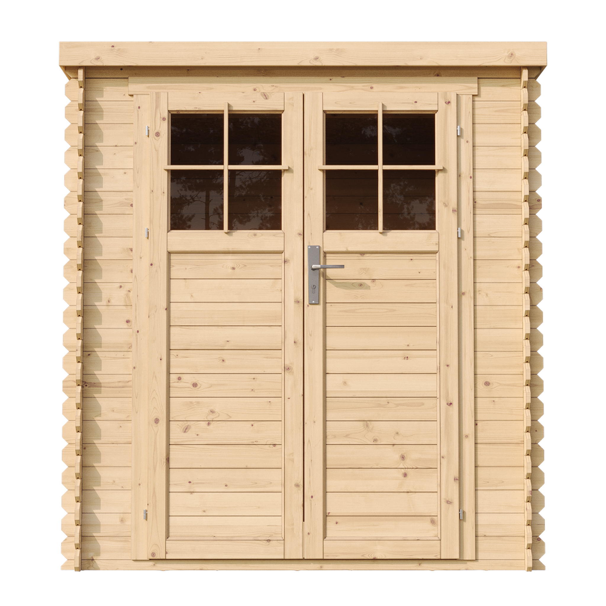 Voir la diapositive 2 : TIMBELA Abri de Jardin en Bois 3,53 m², Cabane de Jardin Exterieur 19 mm épaisseur de Paroi, avec M309F