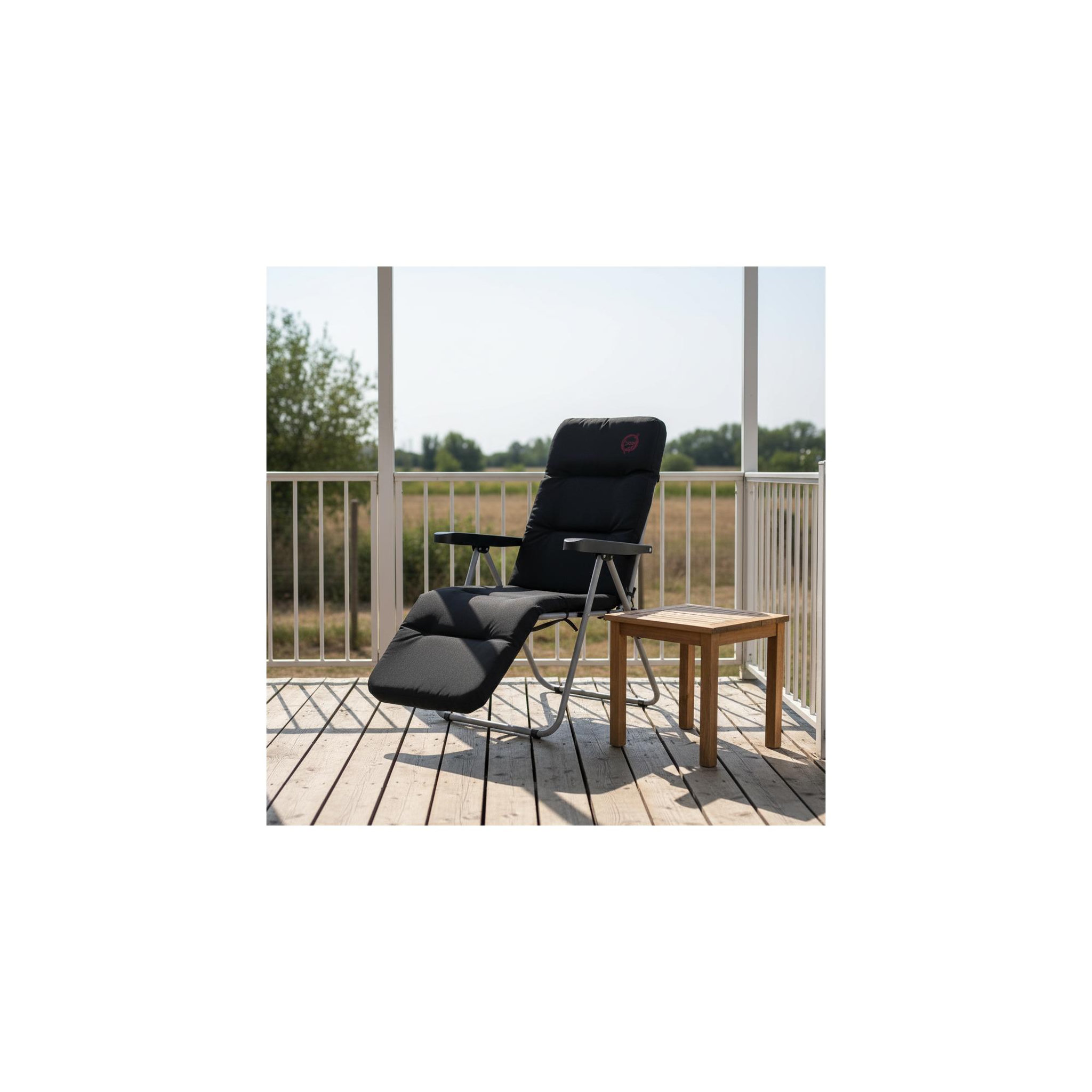 Voir la diapositive 2 : O'Camp Fauteuil de camping relax pliable - o'camp - multipositions - dimensions : 62 x 92 x 105 cm