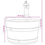 Voir la diapositive 6 : VIDAXL Fontaine a eau avec pompe 28x28x34,5 cm Bois de sapin massif