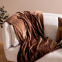 Voir la diapositive 3 : ATMOSPHERA Plaid flanelle Marron Petrol Atmosphera 180x230 Cuddly