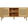 Voir la diapositive 1 : Habitat et Jardin Meuble TV scandinave en cannage  Iguane  - 120 x 30 x 56.5 cm - Marron