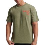SUPERDRY T shirt  Homme Superdry Workwear. Coloris disponibles : Vert