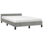 Voir la diapositive 3 : VIDAXL Cadre de lit sans matelas gris clair 120x200 cm velours