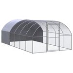 VIDAXL Poulailler d'exterieur 3x6x2 m Acier galvanise