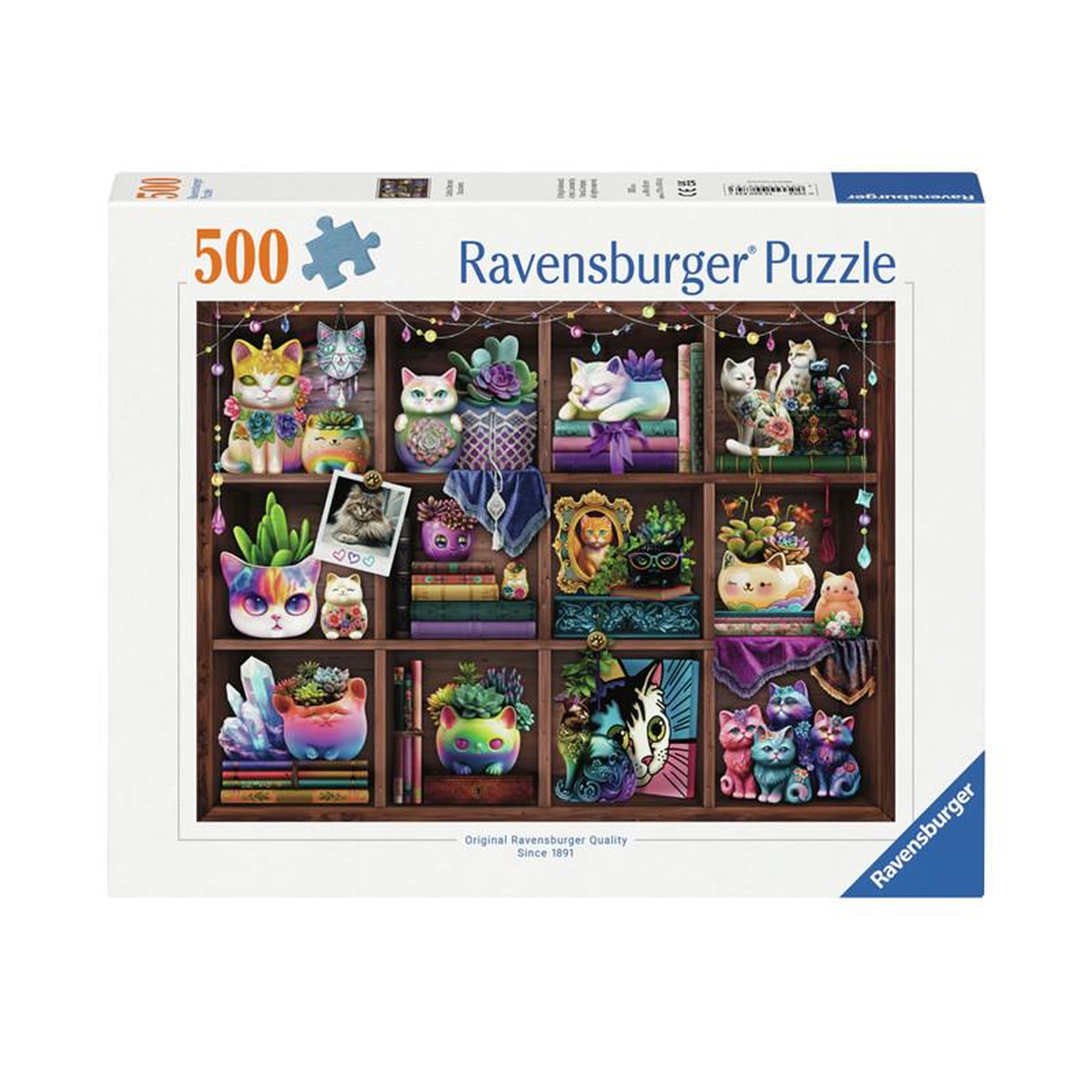 RAVENSBURGER Ravensburger - Jigsaw puzzle Cubby Cats And Succulents, 500 pcs. 120008743
