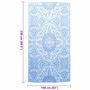 Voir la diapositive 6 : VIDAXL Tapis d'exterieur ARAKIL Bleu azure 120x180 cm PP