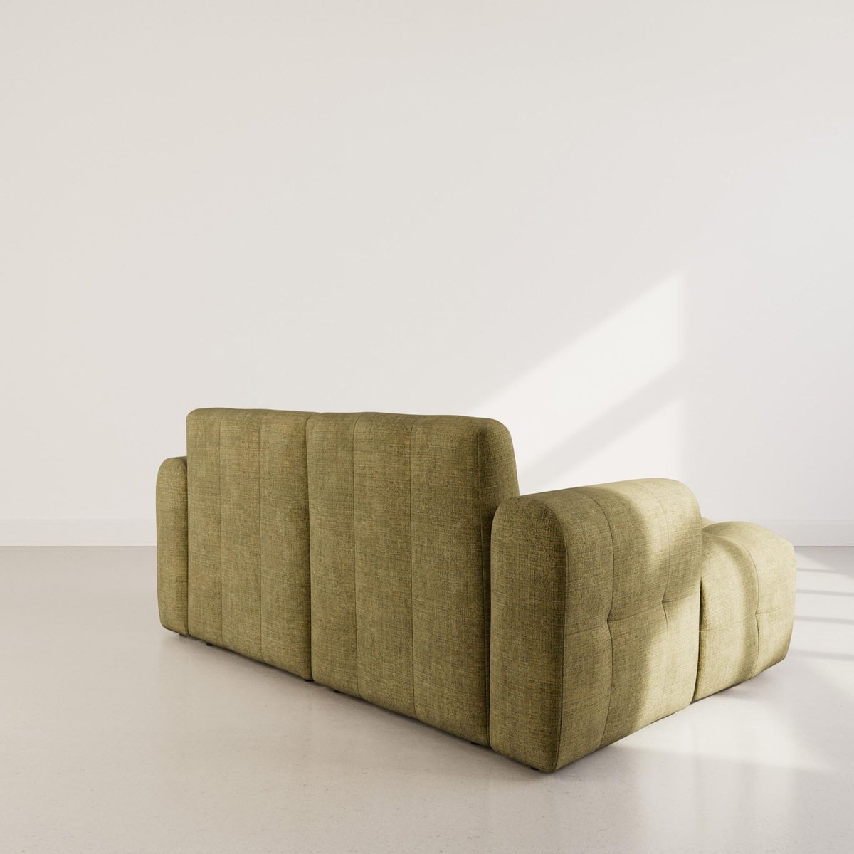 BEST MOBILIER Diane - canapé d'angle gauche 4 places en velours texturé