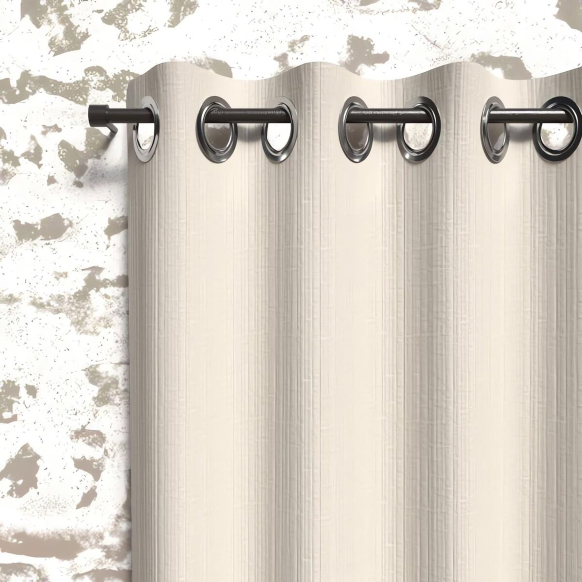 SOLEIL D'OCRE Rideau occultant à oeillets BOHEME, par Soleil d'Ocre