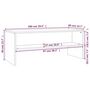Voir la diapositive 6 : VIDAXL Meuble TV Chene sonoma 100x40x40 cm Bois d'ingenierie