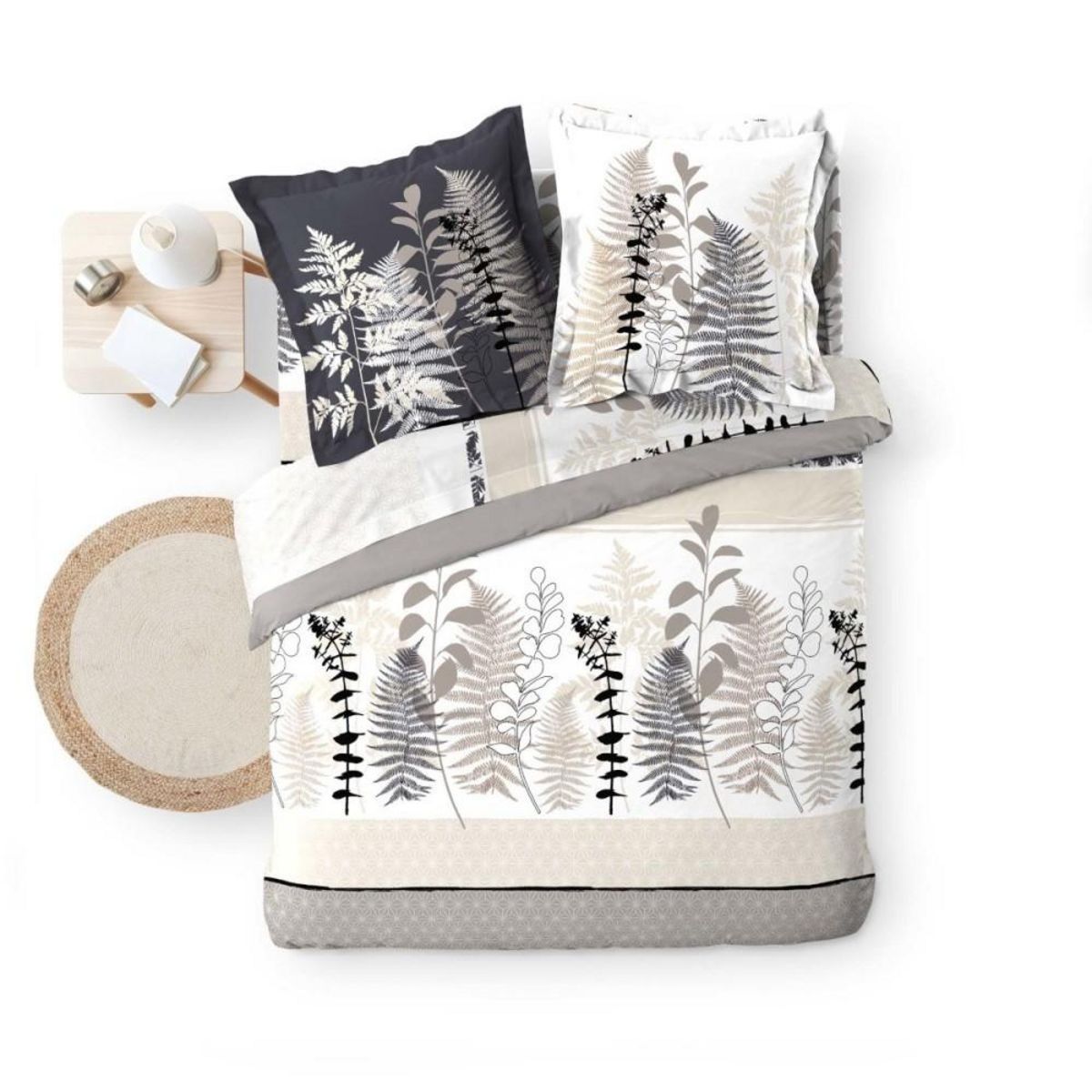 Douceur d'Intérieur Parure 4 pièces CYLIANE 2 personnes coton 57 fils